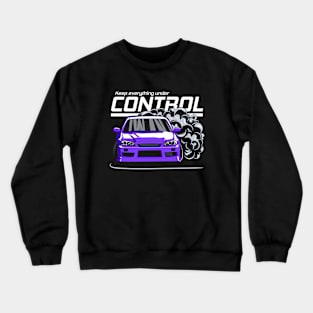 Keep everything under control (purple) Crewneck Sweatshirt